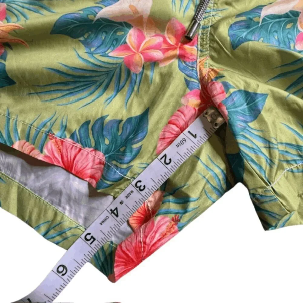 Detwelve Milano Mens Floral Elastic Waist Swim Shorts Multicolor Medium‎